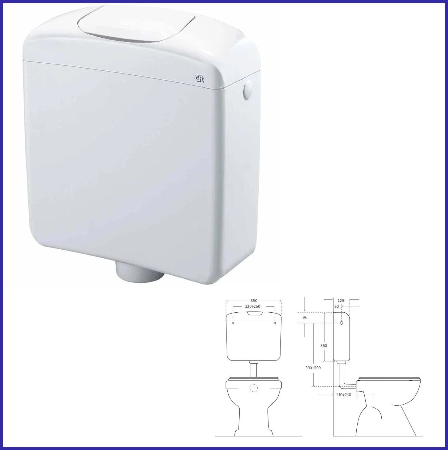 CASSETTE DI SCARICO WC ESTERNE E INCASSO