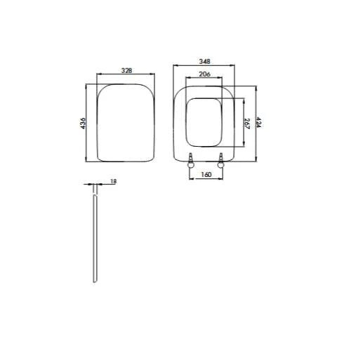 copriwater ideal standard conca champagne sedile copri wc vaso asse tavoletta