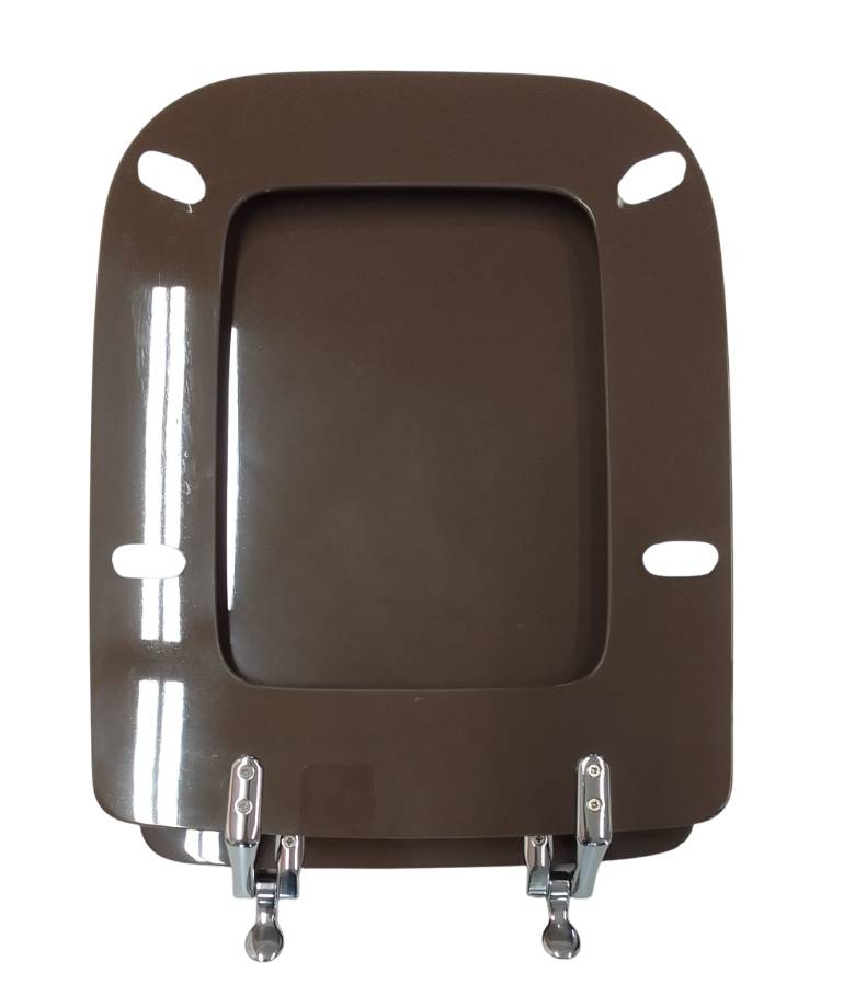 sedile wc copri water Ideal standard conca marrone castoro asse tavoletta ciambella coperchio bagno