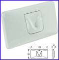 placca cassetta wc di scarico da incasso Grohe 37051 bianca vaschetta water vaso