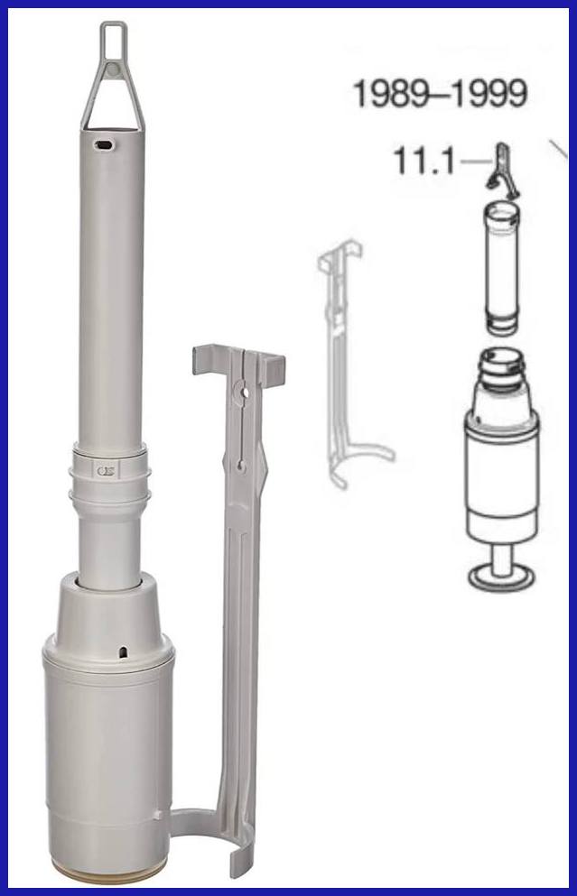 campana 215.299.00.1 Geberit ricambio per cassetta wc da incasso 1 tasto vaschetta water