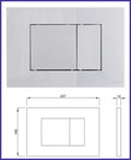 placca cassetta scarico incasso wc Schwab Metis cromo vaschetta water vaso bagno