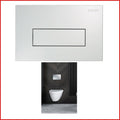 placca cassetta di scarico da incasso wc pucci linea per sara 1 tasto pulsante