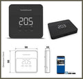 cronotermostato wifi a batteria Fantini Cosmi C900QN nero da parete per caldaia programmabile
