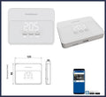 cronotermostato wifi a batteria Fantini Cosmi C900R da parete per caldaia programmabile settimanale