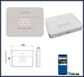 cronotermostato wifi a batteria Fantini Cosmi C900RS colore sabbia da parete per caldaia programmabile settimanale