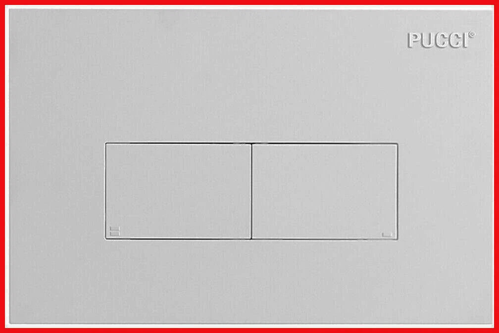 placca Pucci eco Linea per cassetta di scarico wc doppio tasto incasso da water