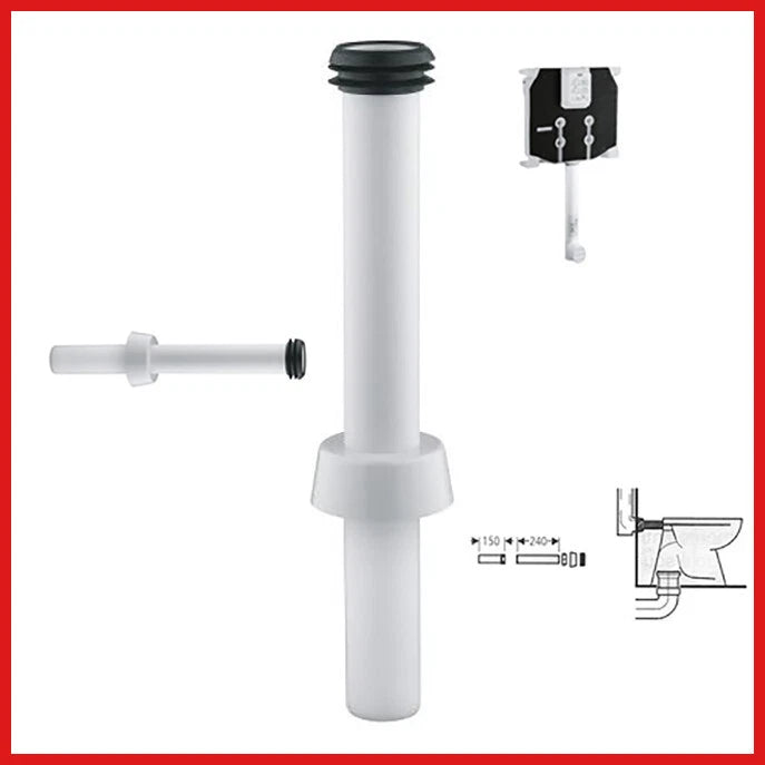 canotto di collegamento per cassetta di scarico wc da incasso grohe water vaso