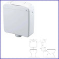 cassetta di scarico wc CR Top1 esterna a zaino bassa 1 tasto sciacquone risciacquo vaso