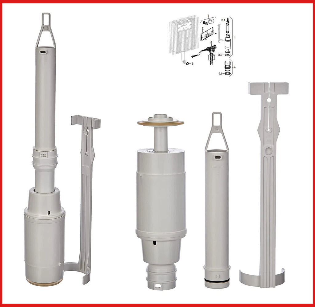 campana 215.299.00.1 geberit di ricambio per cassetta wc da incasso 1 tasto