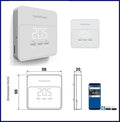 crono termostato wifi a batteria Fantini Cosmi C900Q da  parete per caldaia programmabile