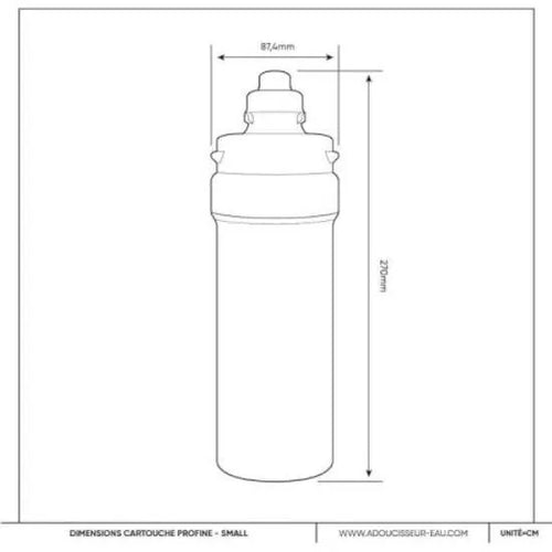 cartuccia filtro per acqua rubinetto depuratore sottolavello cucina profine gold small