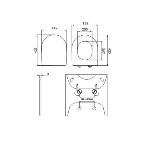 sedile copriwater esedra ideal standard asse tavoletta copri wc vaso legno