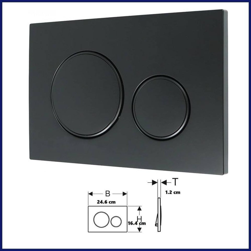 placca comando cassetta scarico incasso wc geberit sigma 20 doppio tasto nero