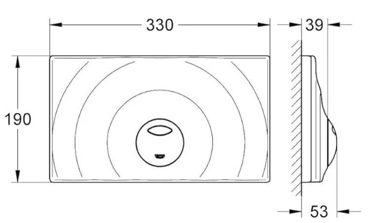 placca per cassetta di scarico da incasso wc Grohe surf 37859sho vaschetta