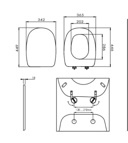 sedile copriwater square pozzi ginori di legno copri wc vaso asse tavoletta