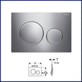 placca comando cassetta scarico incasso wc geberit sigma 20 doppio tasto cromo satinato