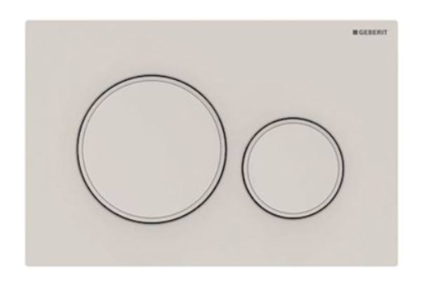placca comando cassetta scarico incasso wc geberit sigma 20 doppio tasto bianca