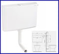 Cassetta di scarico wc SCHWAB  SLIM esterna vaschetta water sciacquone bagno a zaino