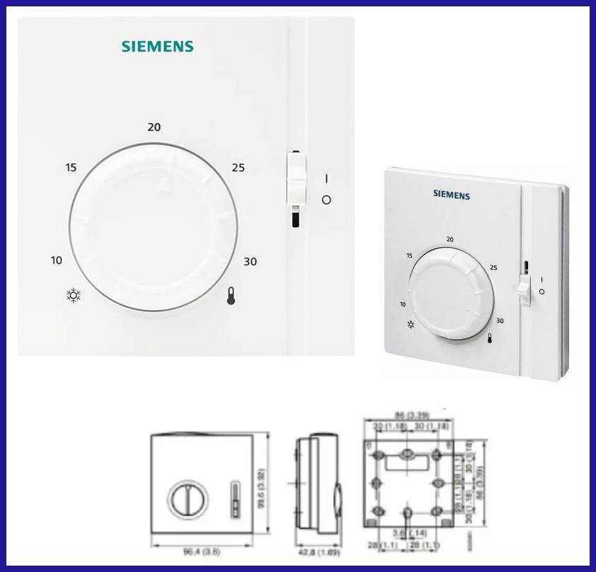 termostato ambiente Siemens S55770-T221 RAA31 per caldaia termostati a parete manuale termosifone