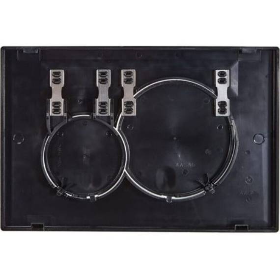 placca cassetta di scarico wc incasso Schwab Vela nero vaschetta water bagno