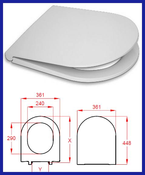 sedile copri water Pozzi Ginori Ydra asse tavoletta wc vaso ciambella coperchio bagno soft-frizionato